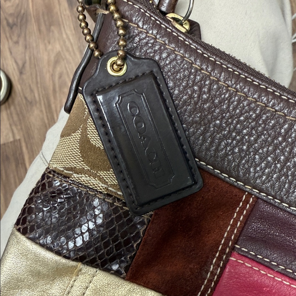 Coach Bleeker Patchwork Leather Crossbody Bag - Picture 12 of 12